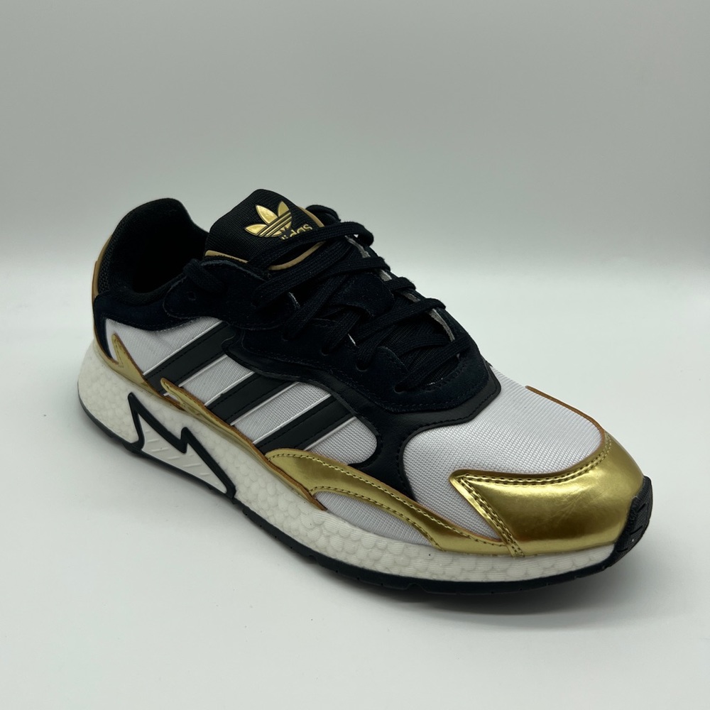 Adidas Tresc Run Athletic Running Shoes Boost Gold Black EG5661 Men’s Sz 9.5